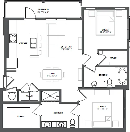 Floor plan B2