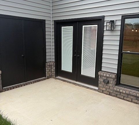 Back patio and storage unit