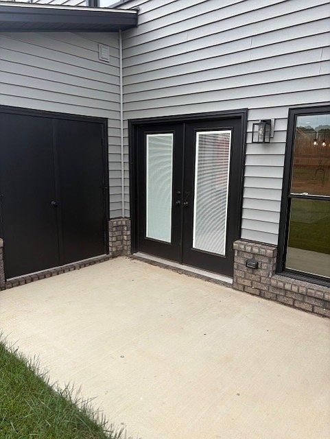 Back patio and storage unit