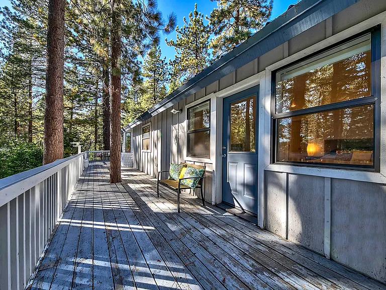 Back porch, access from living room and master bedroom. Second story.