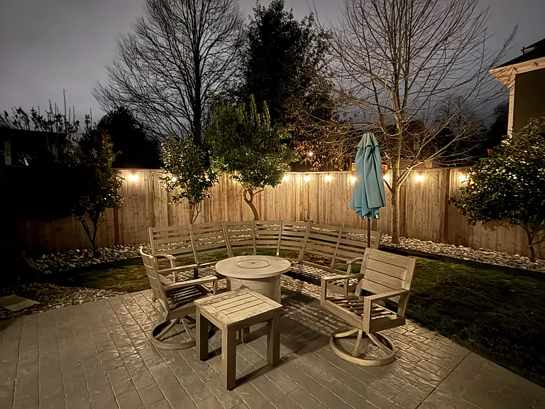 Backyard patio