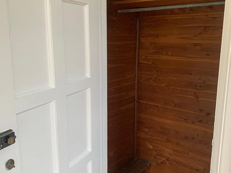 Cedar-lined closets are a nice touch