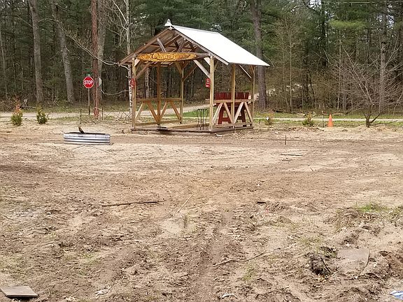 Gazebo and firepit entertaining