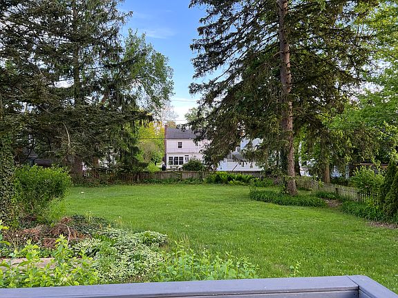 portion of back yard, double lot