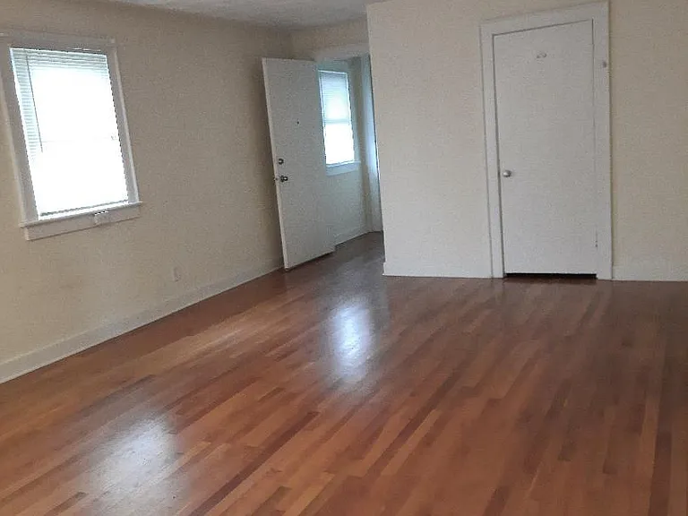 View from kitchen to door entry