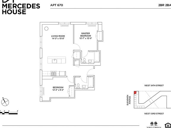 2nd image of 550 W 54th St #670