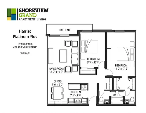 Floor plan Harriet - Platinum Plus