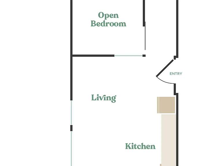 Studio, 1 Bath - Apt Q Studio, 1 Bath - Apt Q