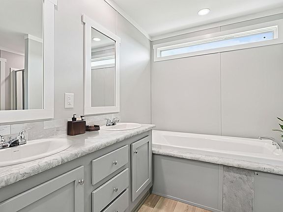 En Suite with Double Vanity Soaker Tub
