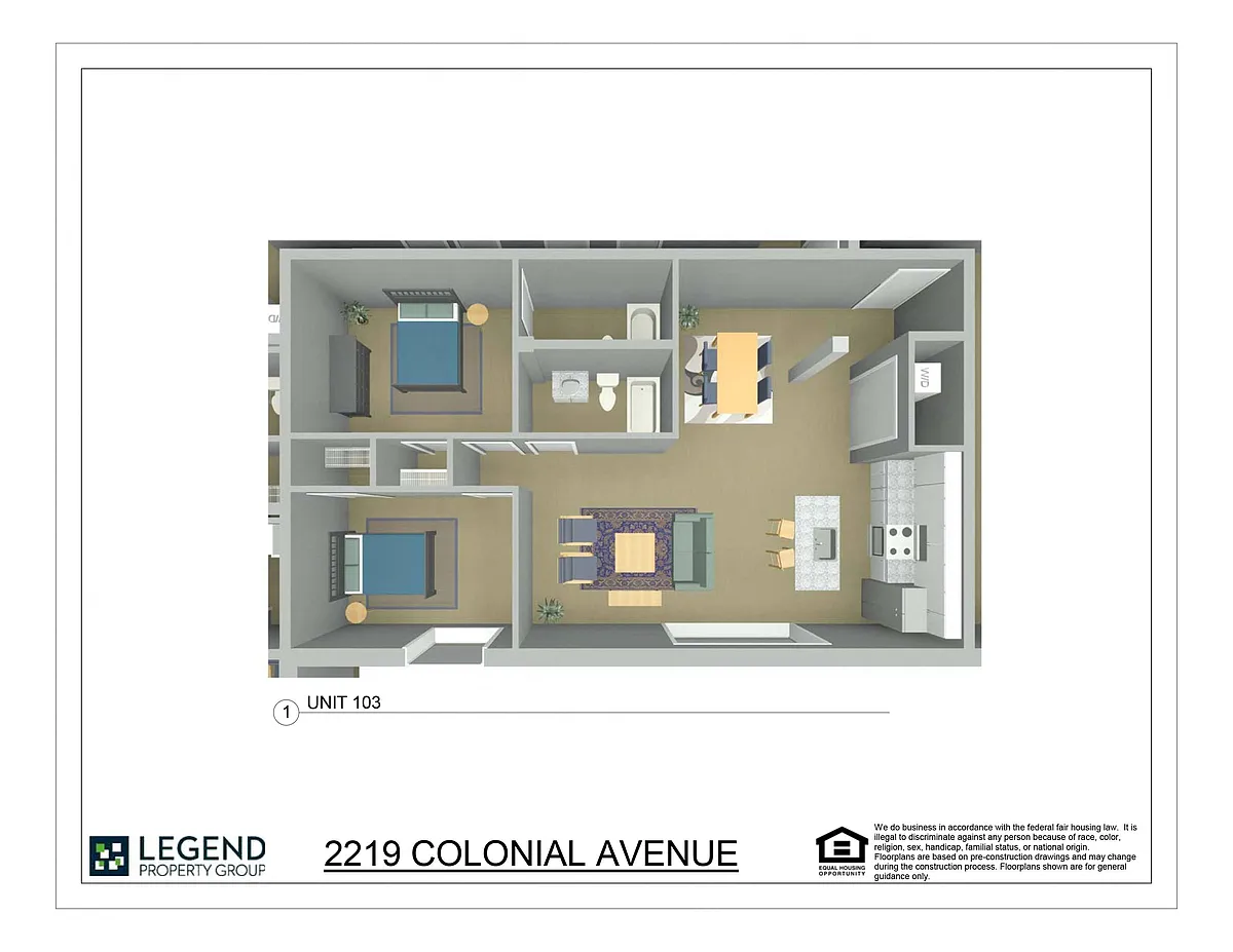Floor plan Linde Lofts 103