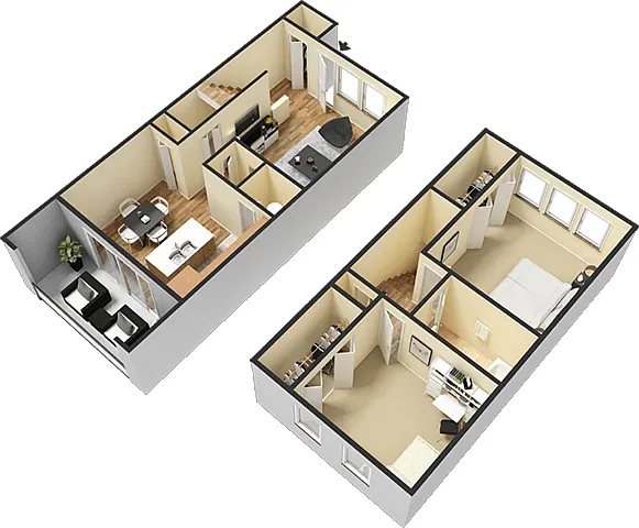 Floor plan Two Bedroom