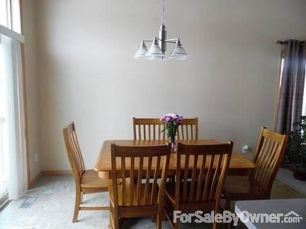 Tiled entry from patio in basement