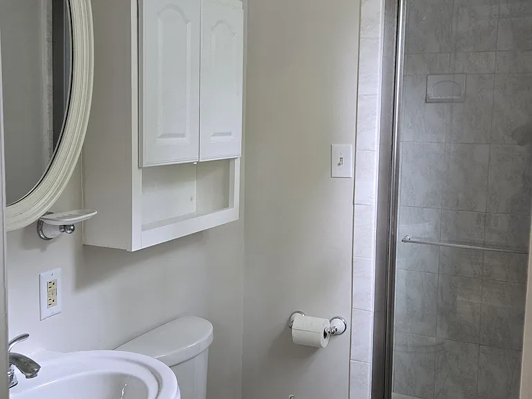 Upstairs (primary bathroom)