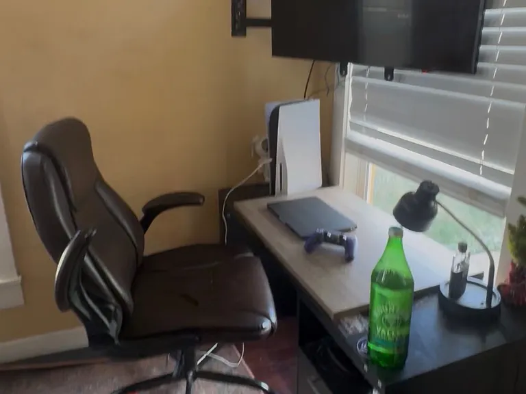 Desk area in bedroom
