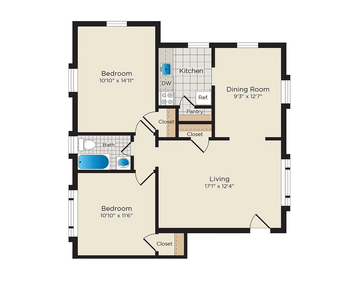 Floor plan B03N