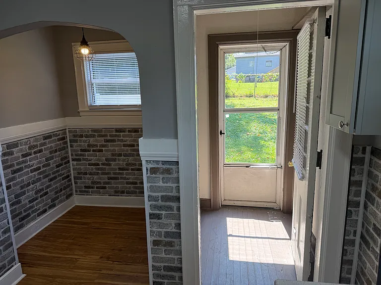 Backdoor, mud room