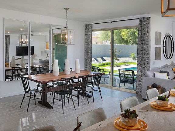 Entertaining is easy with open-concept dining in the Lark floorplan.
