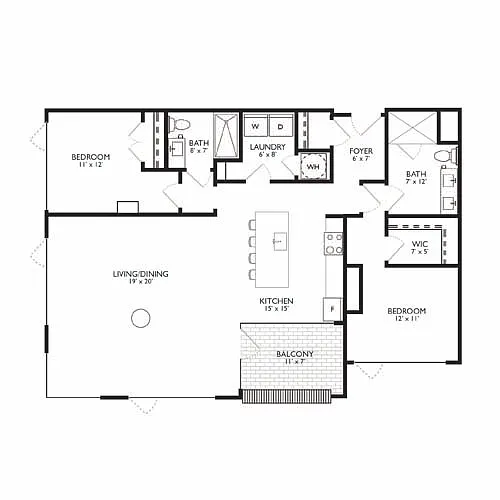Floor plan Royale 2D20