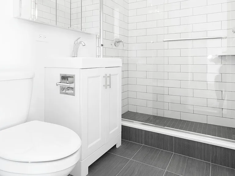Step into modern elegance at The Century. This chic bathroom features sleek fixtures, contemporary tiles, and ample lighting, creating a refreshing escape. Elevate your living spaceAE'AAAAAaAAAAAAaAAAexplore available units today!