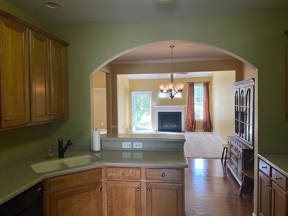 View from kitchen to fam rm