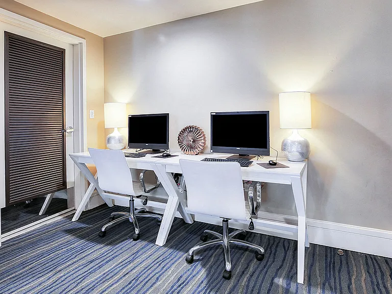 Work from home in the resident lounge with complimentary business center and wi-fi throughout