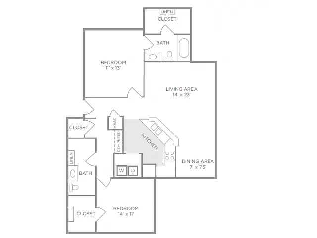 Floor plan The Dogwood (East)