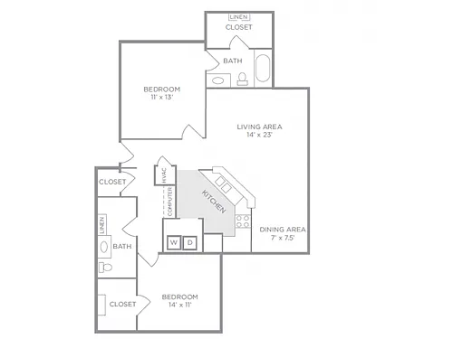 Floor plan The Dogwood (East)