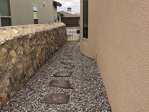 River rocks path way