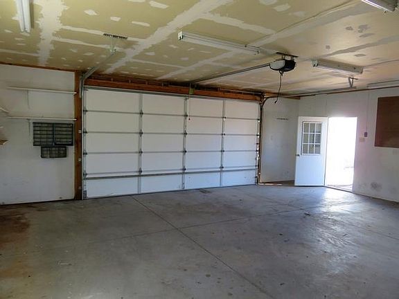 Interior of garage