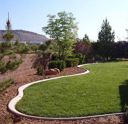 Fully walled back yard