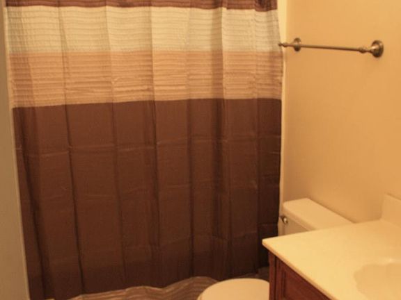 Bathroom 1, shower and tub