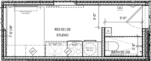 Floor plan 2nd Floor Studios