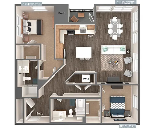 Floor plan BM14-1028-1064