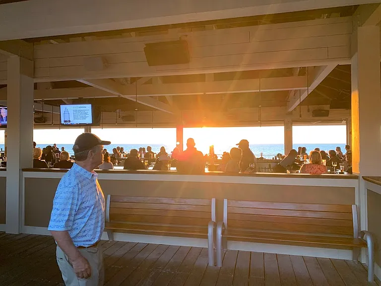 Bar at South Beach Pavillion at sunset