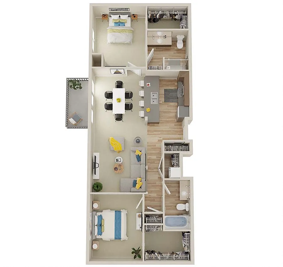 Floor plan 2X2 - D4