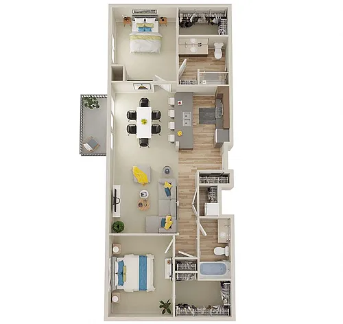 Floor plan 2X2 - D4