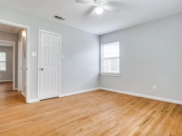 Bedroom #1 without any carpet - light and bright!