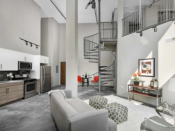 2 Bed + Loft with Spiral Staircase