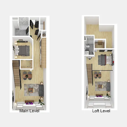 Floor plan 1 Bedroom 2 Bathroom Penthouse B