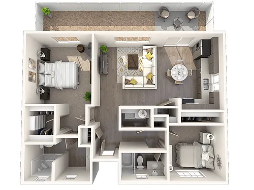 Floor plan Tucson - Duplex Style