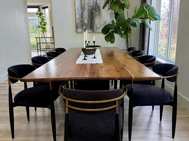 Arhaus Dining Table for 10 with Arhuas chairs