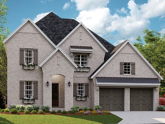 Huntley - English Cottage b 2-Car Front Load Garage Note Renderings may show optional feature