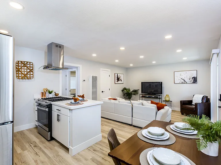 Kitchen & Living Room Flow