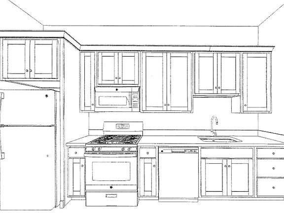 Actual kitchen layout (not installed yet)