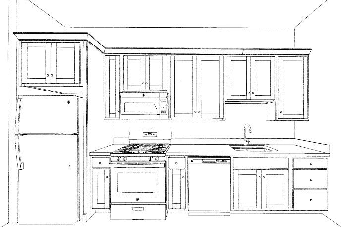 Actual kitchen layout (not installed yet)