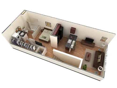 Floor plan Studio Grand Overlook