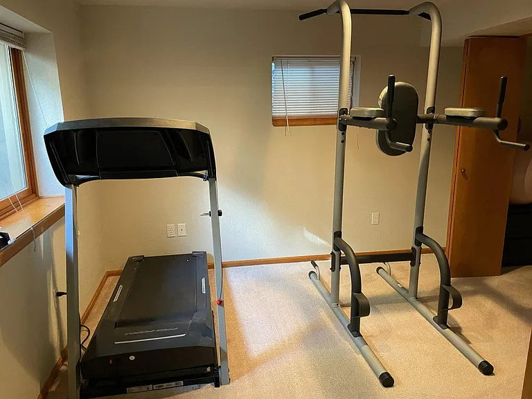 Basement exercise room