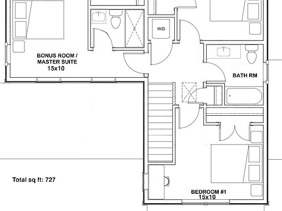 Charlestown Second Floor with Garage