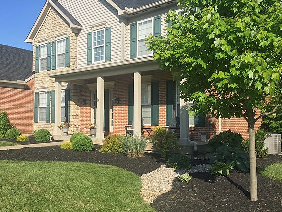 New landscaping, cul-de-sac