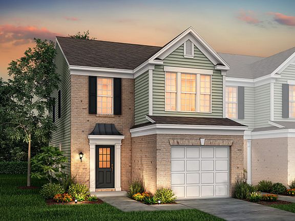 Hemingway Exterior 4 features brick, siding and 1 car garage